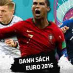danh sách euro 2016
